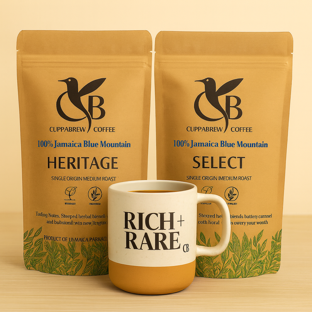 Premium Daily Beans & Ground Coffee Bundle with Mug